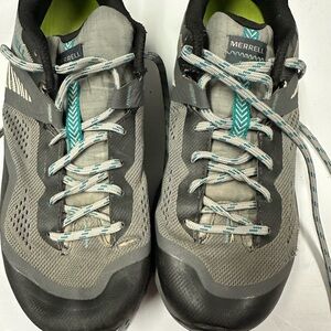 Merrell Gray and Blue Athletic Shoes with Rugged Outsole